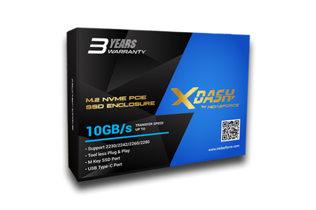 midasforce-xdash-nmve-enclosure